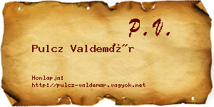 Pulcz Valdemár névjegykártya